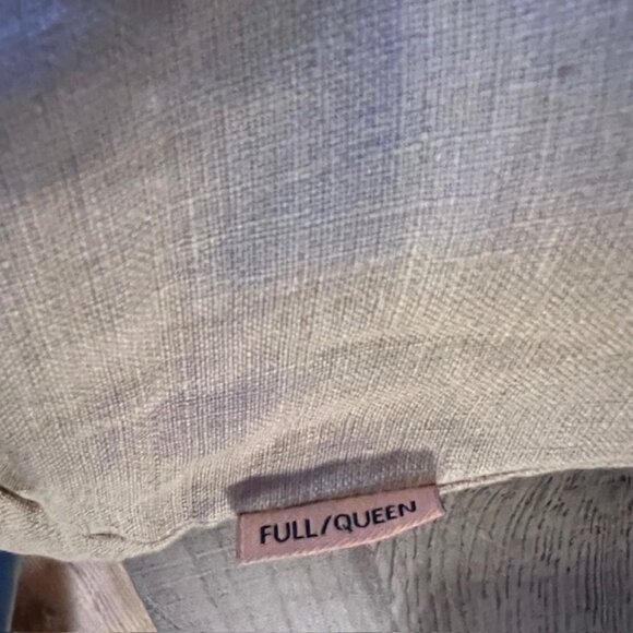 Quince Queen European Linen Duvet Cover Set Oat NWOT - Picture 3 of 4